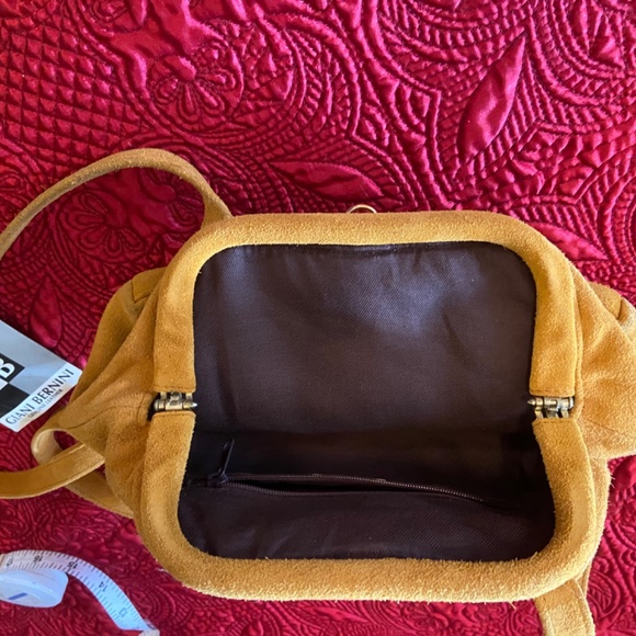Genuine suede Gianni Bernini cross body bag - Picture 5 of 16